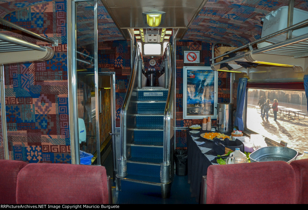 Grand Canyon Railway Coconino Dome interior